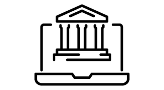 Bankgebäude Symbol